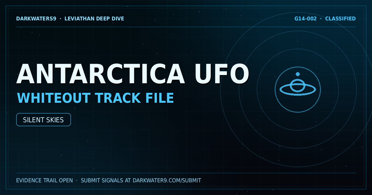 Antarctica UFO dossier artwork