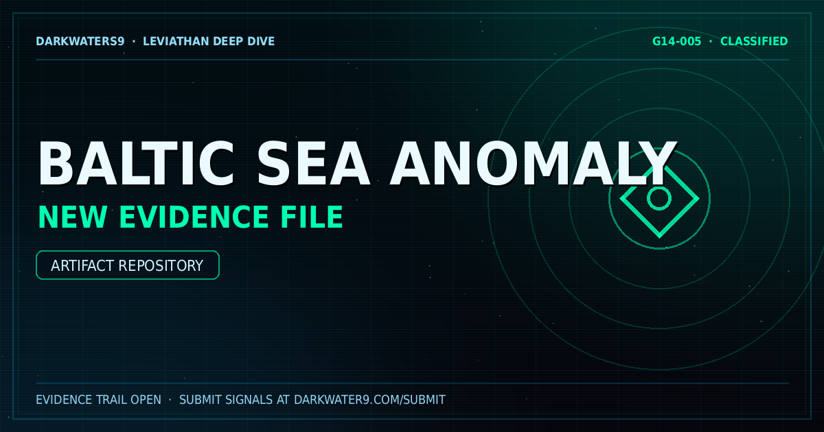 Baltic Sea anomaly dossier artwork