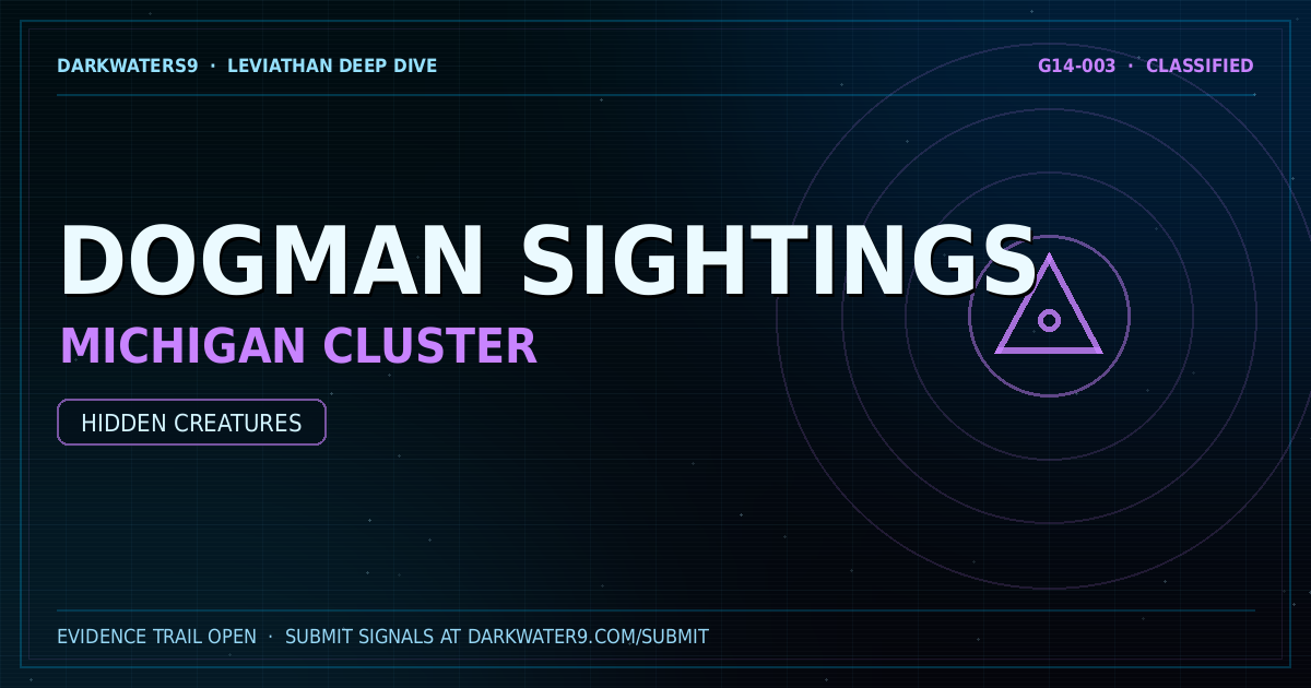 Dogman sighting dossier artwork