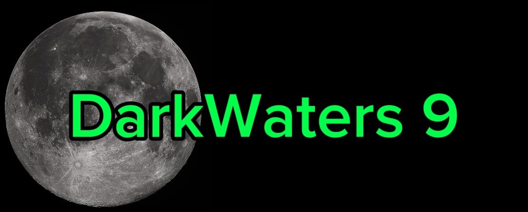 A green and black logo with the words " darkwater " in front of it.