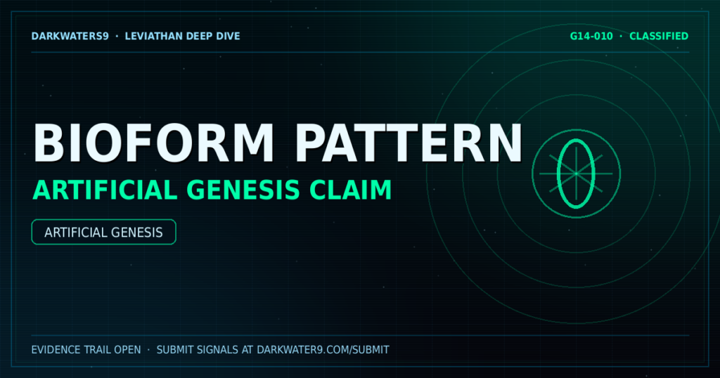Artificial Genesis — Bioform Pattern Claim — Deep Dive artwork